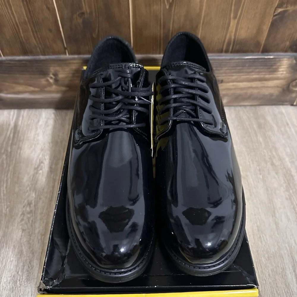 MEN'S ORIGINAL SWAT DRESS CLARINO LEATHER OXFORD SHOES 118001 BLACK 10 NEW